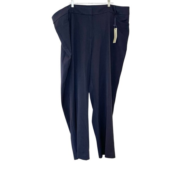 41 Hawthorn Stitch Fix 41 Trayson Wide‎ Leg Trouser Navy Blue Plus Size 22W NEW - Picture 1 of 6